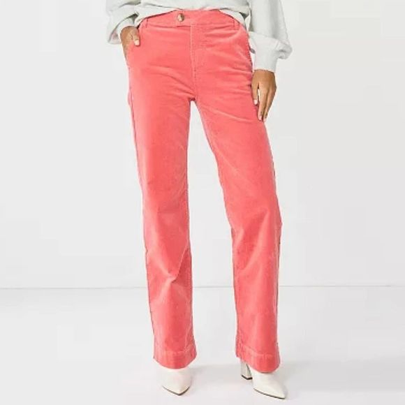 Draper James RSVP Wide-Leg Corduroy Pants-Size 12 - Picture 1 of 9